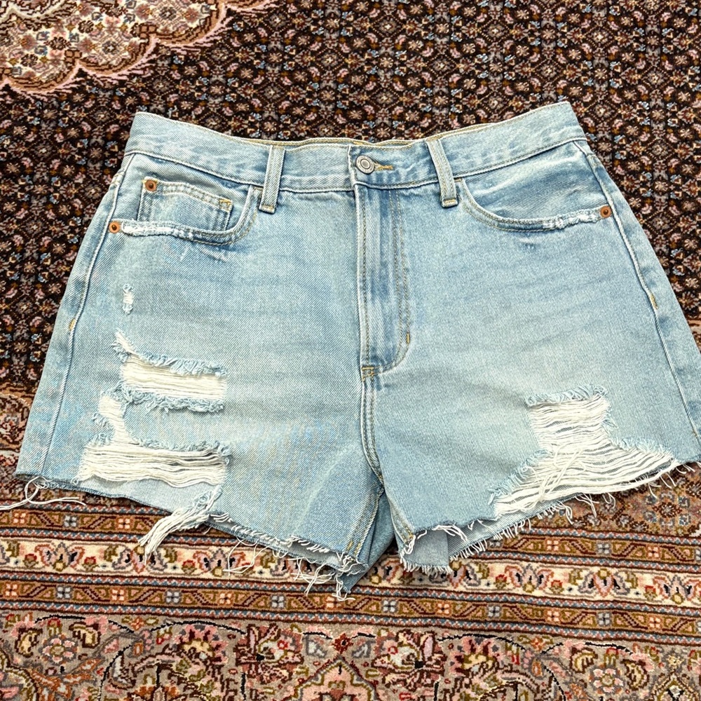 Denim Distressed Women Shorts